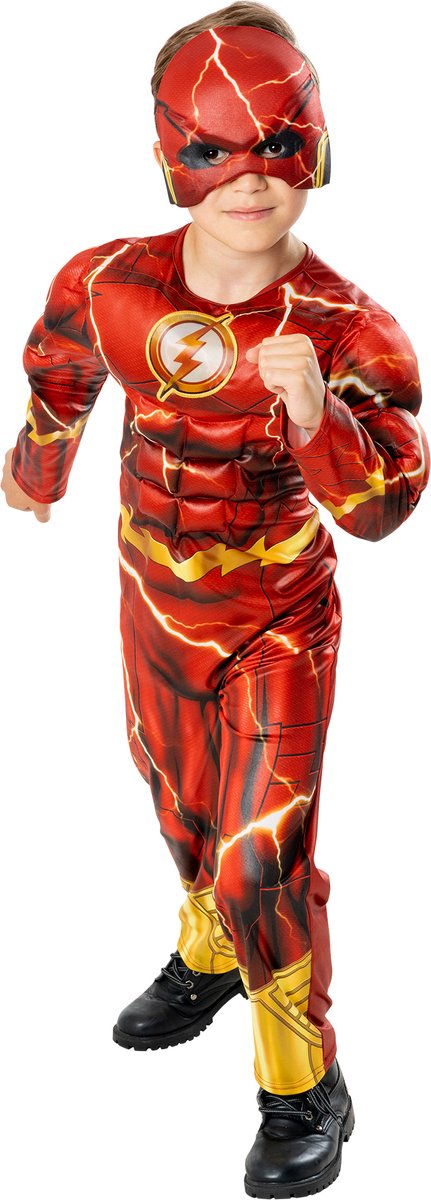 Kinderverkleedpakje Superheld The Flash DELUXE VERSIE Maat 98-104