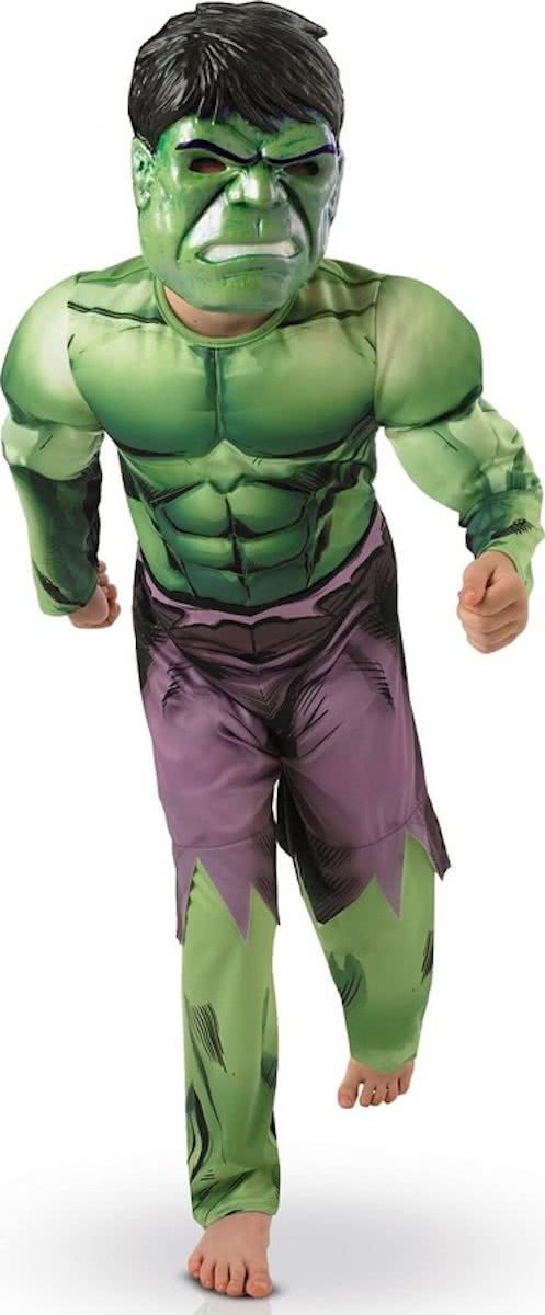 Marvel Avengers Hulk Muscle Chest - Kostuum Kind - Maat 98/104