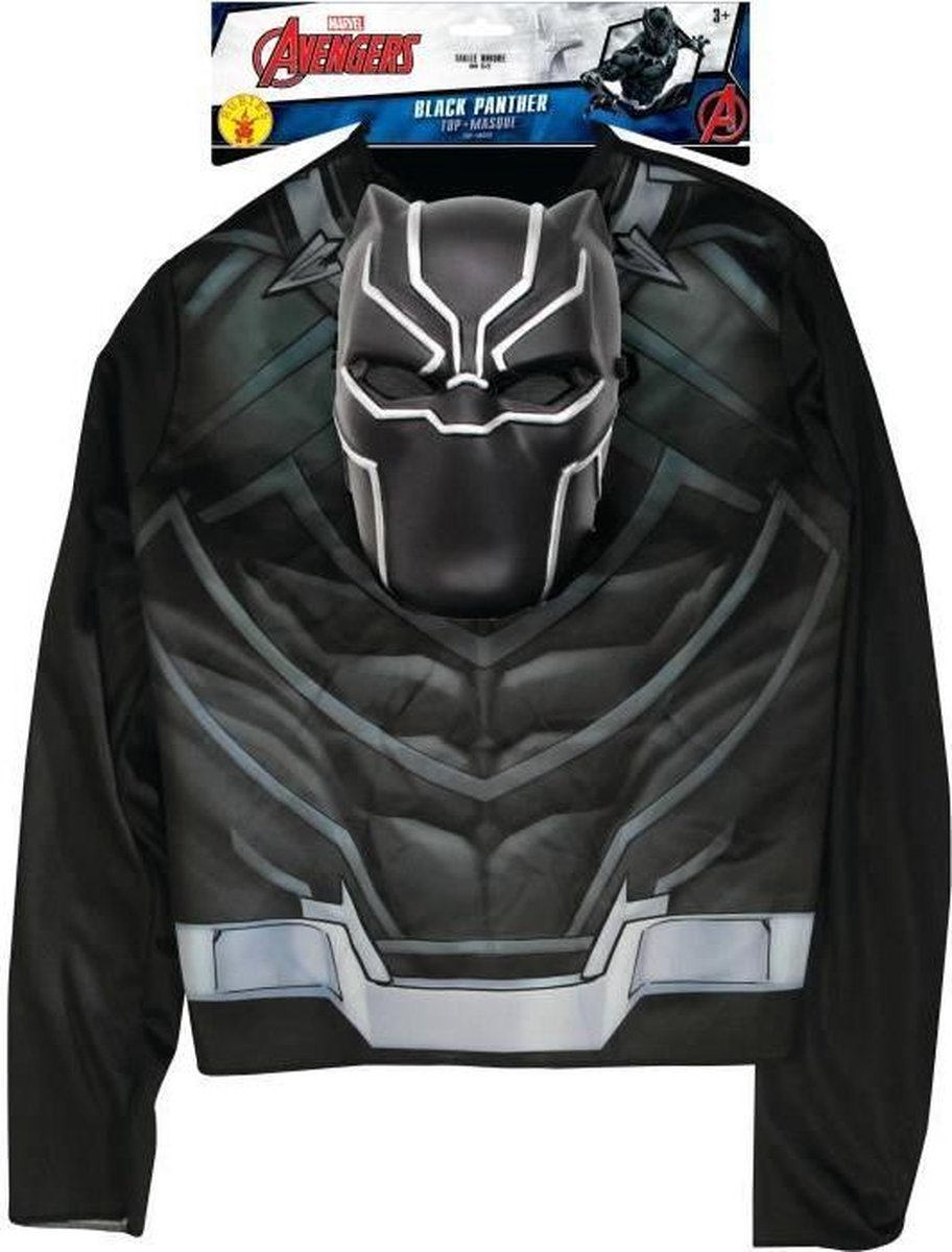 RUBIES Black Panther klassieke top + masker