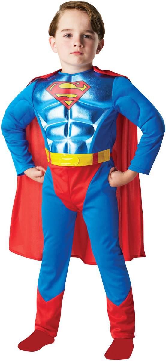 RUBIES FRANCE - Deluxe Superman-kostuum - 134/140 (9-10 jaar)