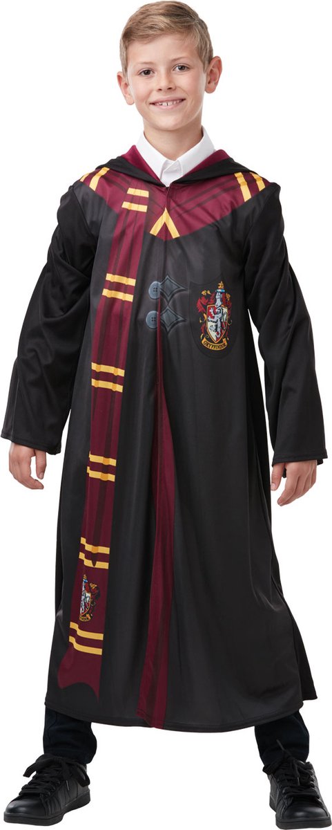   - Harry Potter Kostuum - Gryffindor Mantel Kostuum Kind - rood,geel,zwart - 11 - 13 jaar - Carnavalskleding - Verkleedkleding