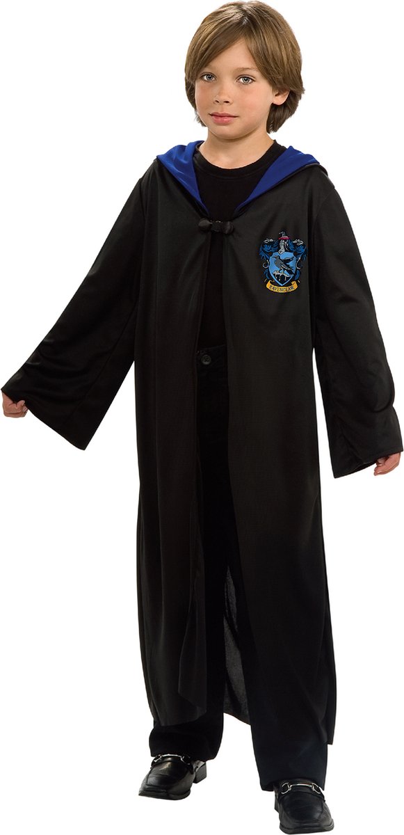   - Harry Potter Kostuum - Ravenclaw Mantel Kind - Blauw, Zwart - Large / XL - Carnavalskleding - Verkleedkleding