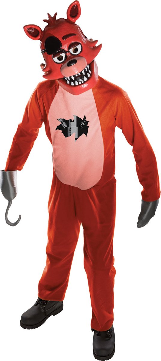   - Horror Films Kostuum - Foxy Kostuum Kind - oranje,bruin - Maat 128 - Halloween - Verkleedkleding