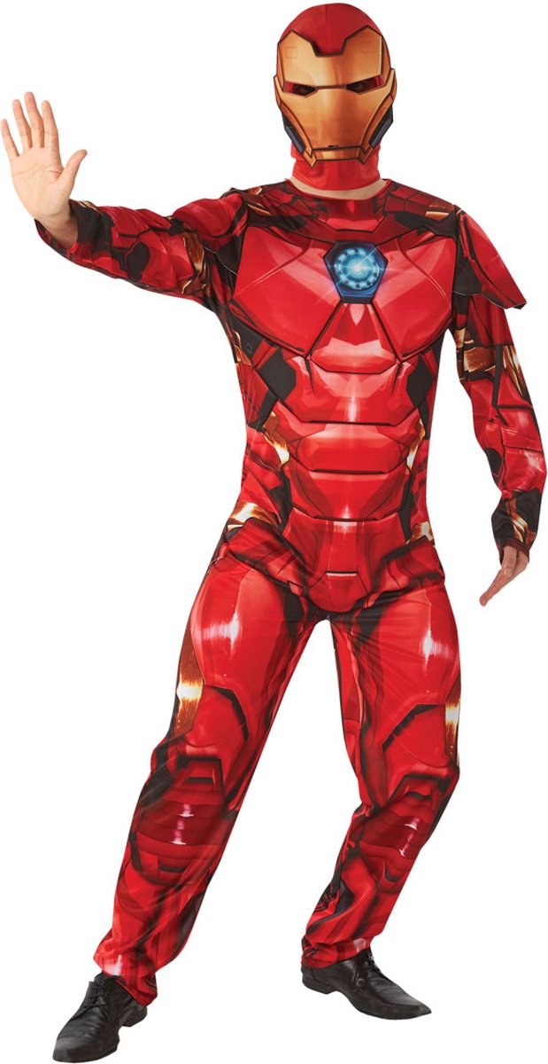 Rubies - Iron - Man - Iron - Man - rood,goud - Medium / Large - Carnavalskleding - Verkleedkleding