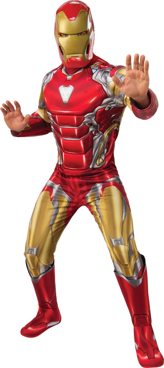 Rubies - Iron - Man - Iron - Man - rood,goud - Medium / Large - Carnavalskleding - Verkleedkleding