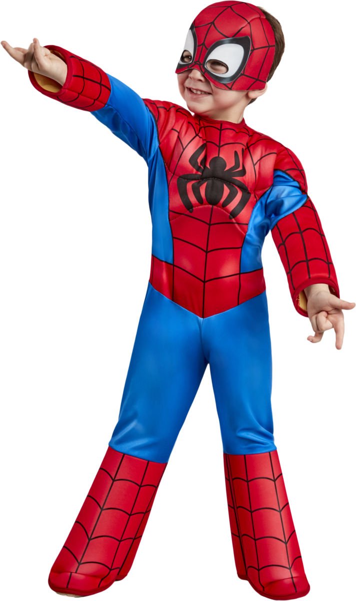   - Spiderman Kostuum - Spider - Man Jongen - blauw,rood - Maat 92 - Carnavalskleding - Verkleedkleding