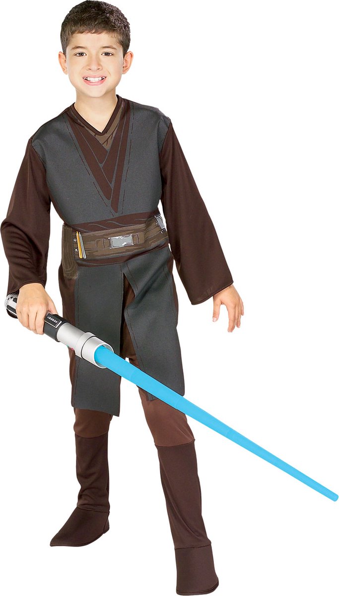   - Star Wars Kostuum - Anakin Skywalker Kostuum Jongen - bruin,grijs - Maat 104 - Carnavalskleding - Verkleedkleding