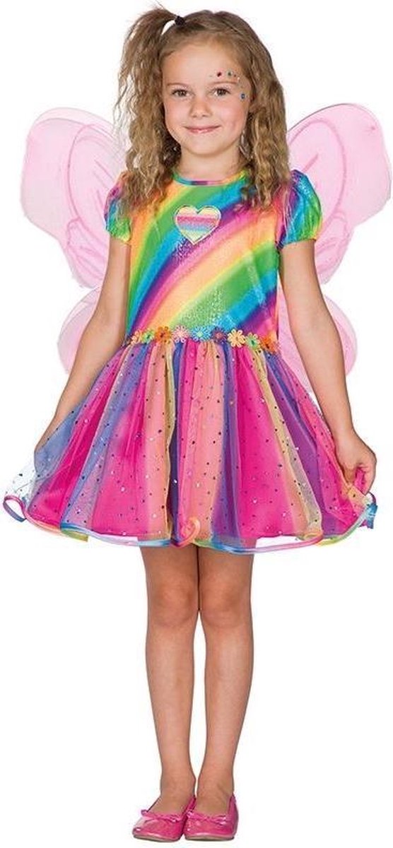   Verkleedjurk Regenboogfee Polyester Maat 104