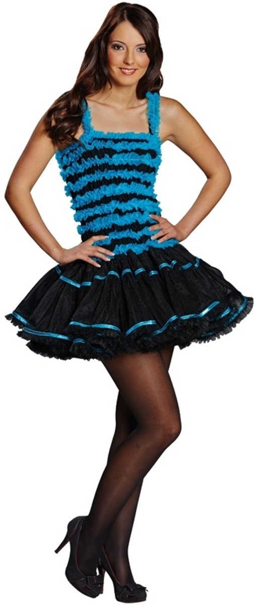   Verkleedkostuum Ballerina Dames Maat 42 Turquoise/zwart