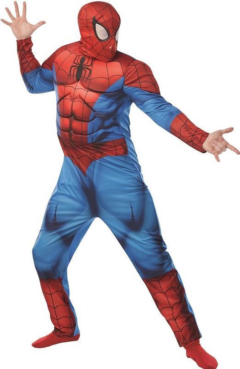 Spider-Man Deluxe - Adult - Maat - XL