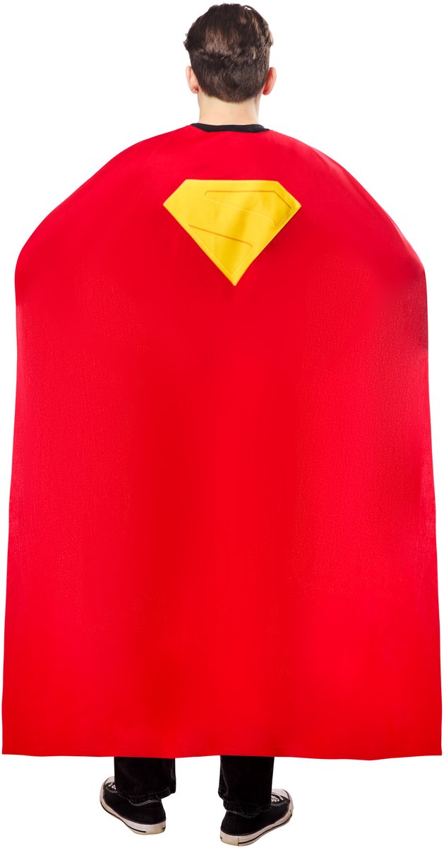 Superman Cape Volwassenenkostuum -   - Maat One Size