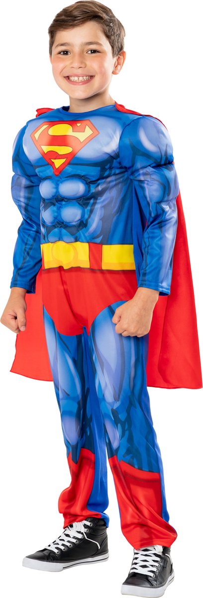 Superman Licentie Gespierd Lichtblauw - Kinderen - Maat 98-104