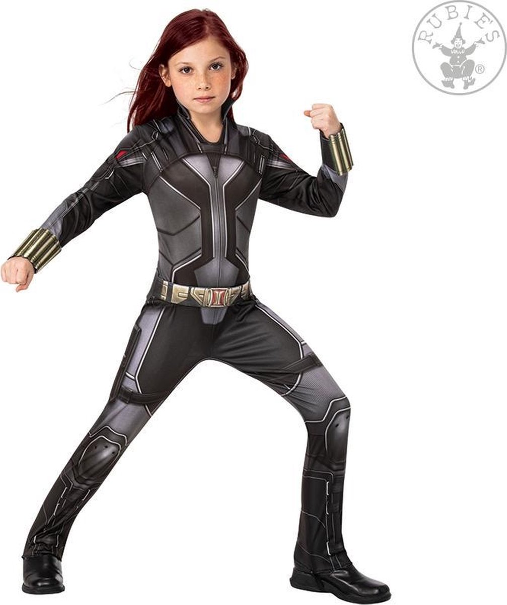 Verkleedkleding Jumpsuit Black Widow Movie Maat 110-122