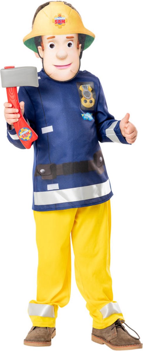 Verkleedpakje Fireman Sam Maat 110-116