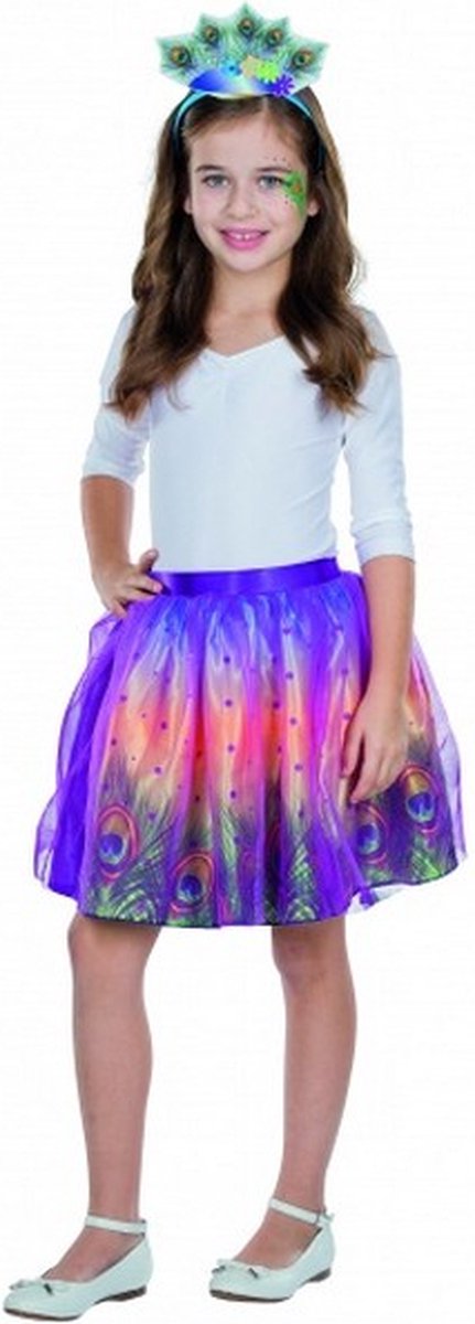 kinderkostuum Peacock Tutu multicolor one size