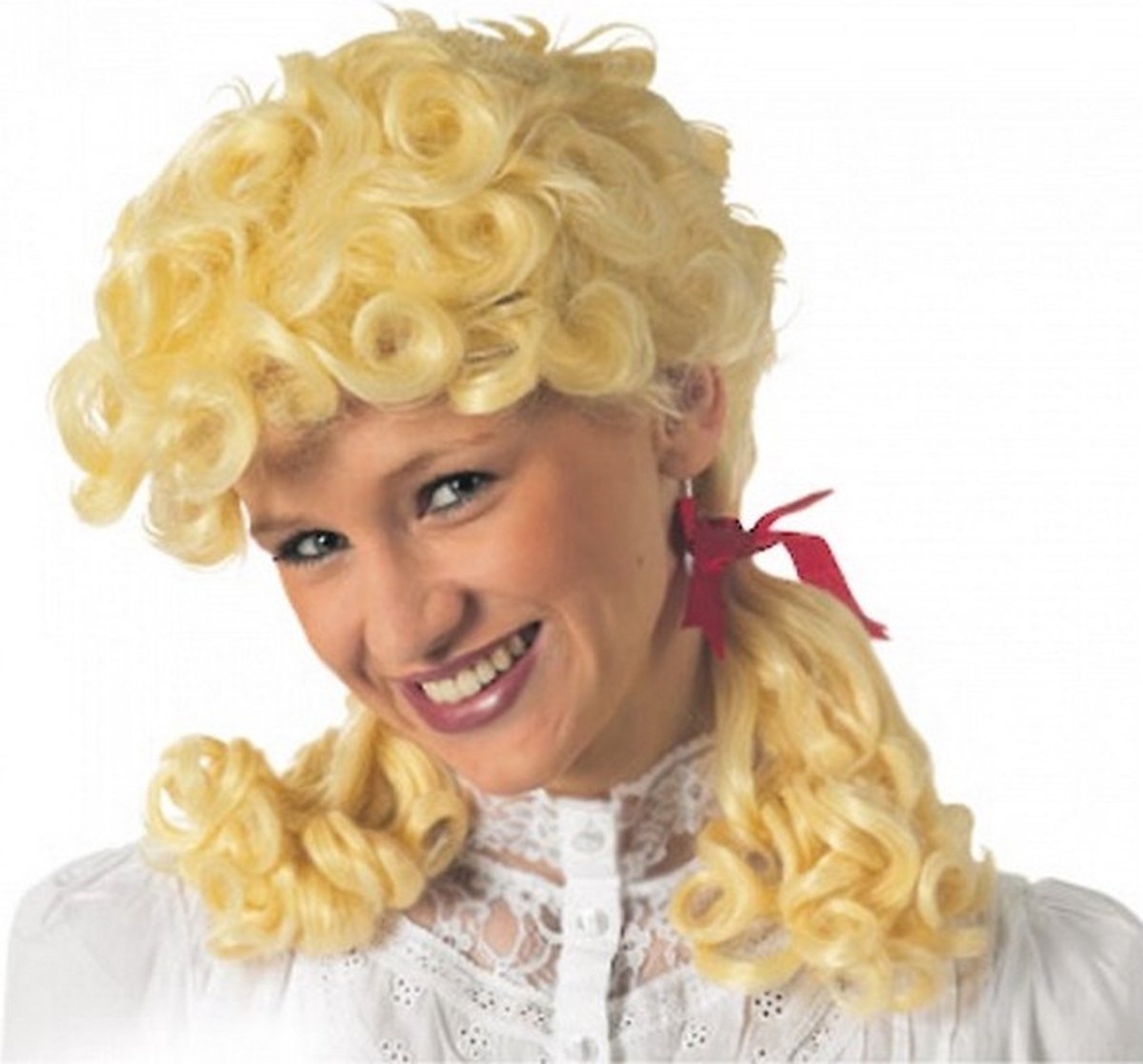 pruik Boerenmeisje blond dames