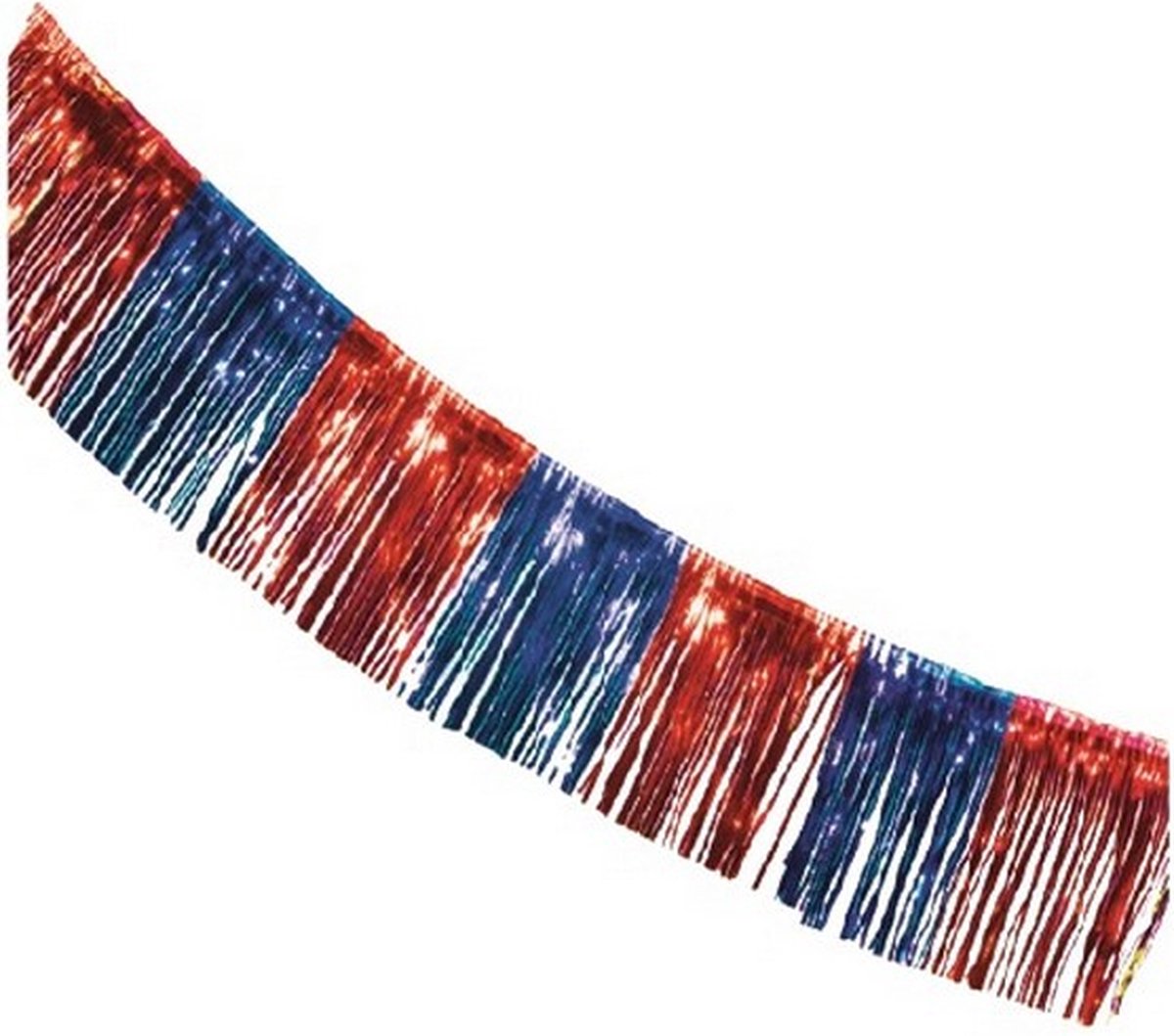 slinger Folieguirlande 10 meter blauw/rood