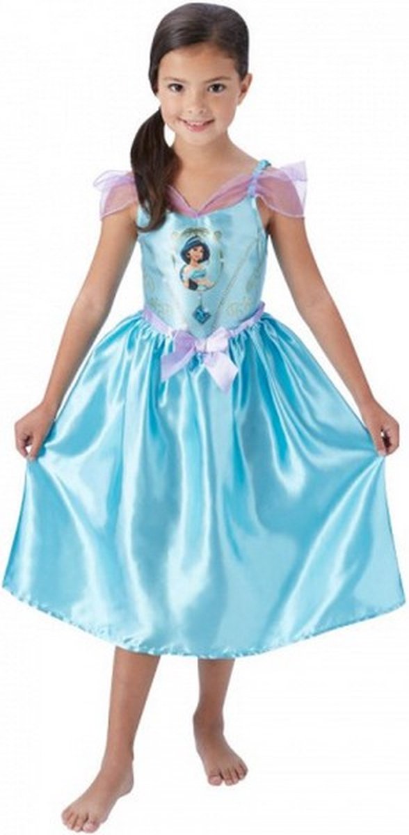 verkleedjurk Jasmine Aladdin meisjes blauw maat 116-128