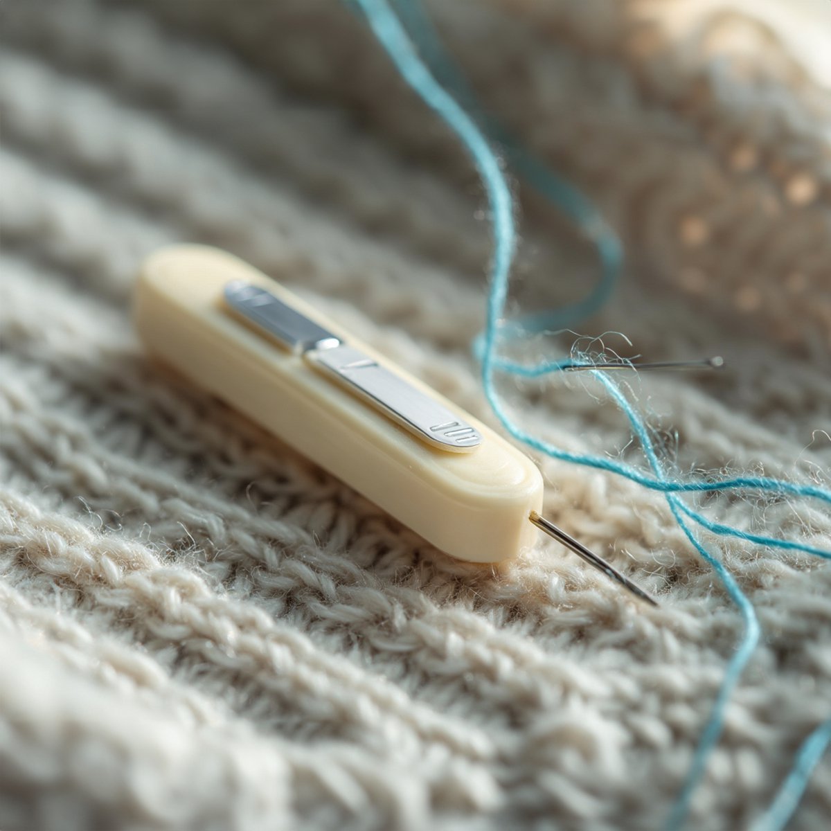 Naaldinrijger – Draadinrijger - Handmatige Draadinrijger - Naaien en Borduren – Beige