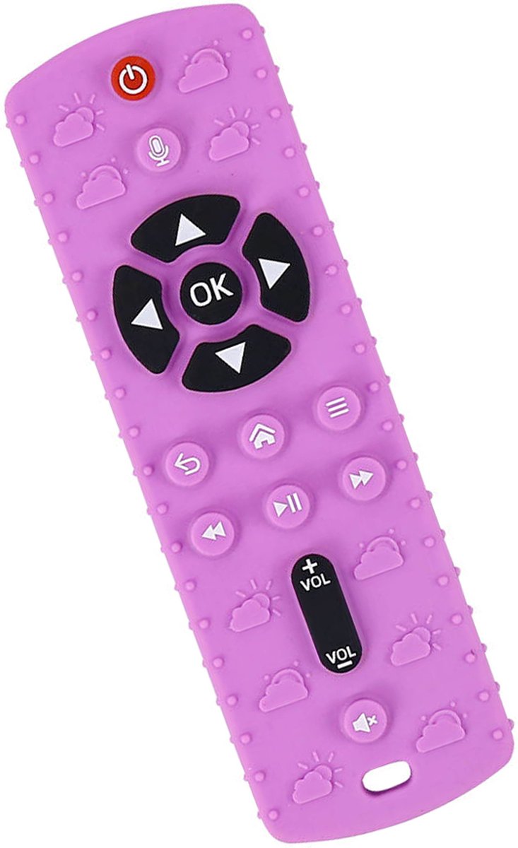 RubyC Baby Bijtspeeltje Afstandbediening Pop It Roze - Bijtring - Cadeau - Sinterklaas - BPA vrij