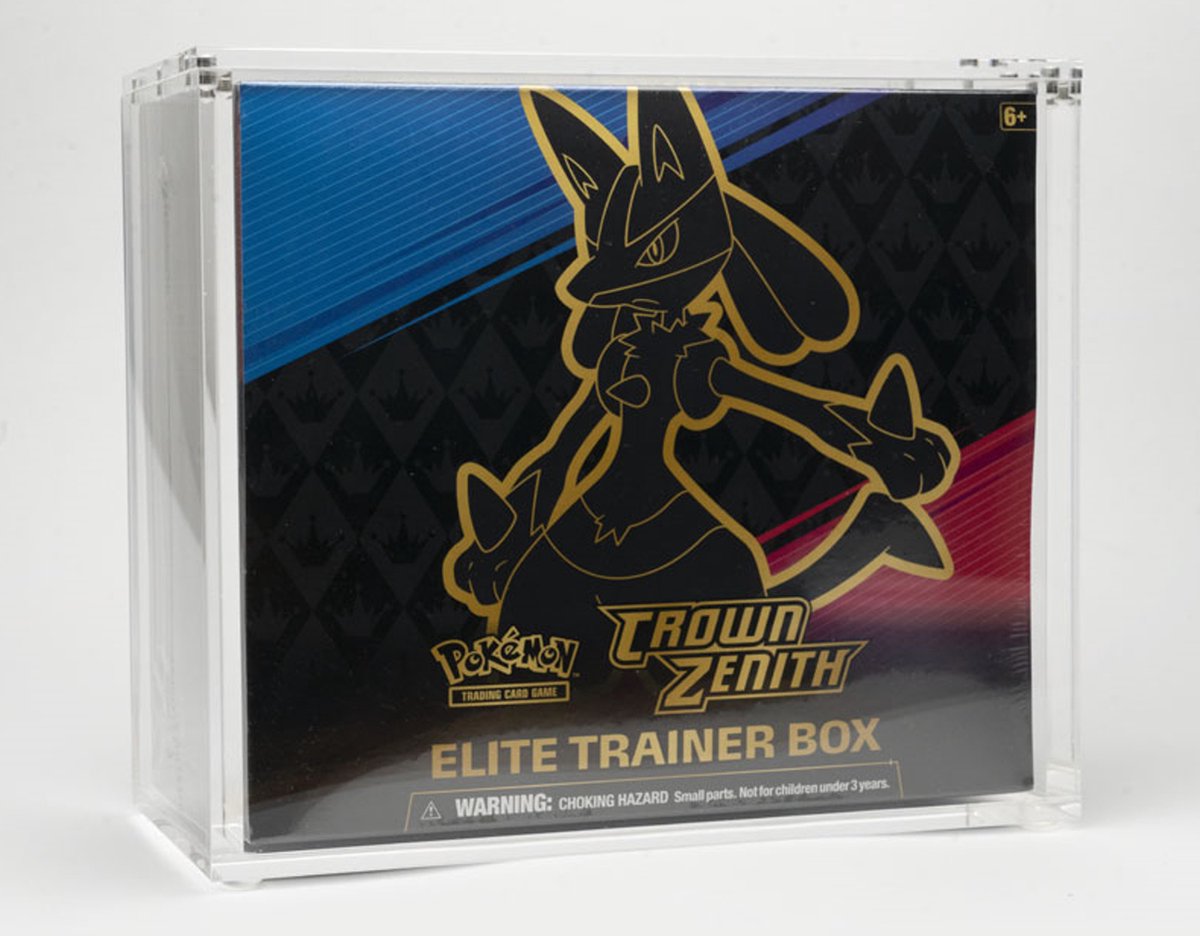   - Premium Display Case voor Elite Trainer Box - 6 Sterke magnetische sluiting - Met beschermnopjes - Acryl Case - Magnetic - ETB