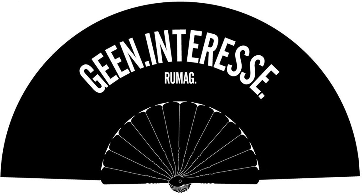 Waaier - Geen interesse - zwart