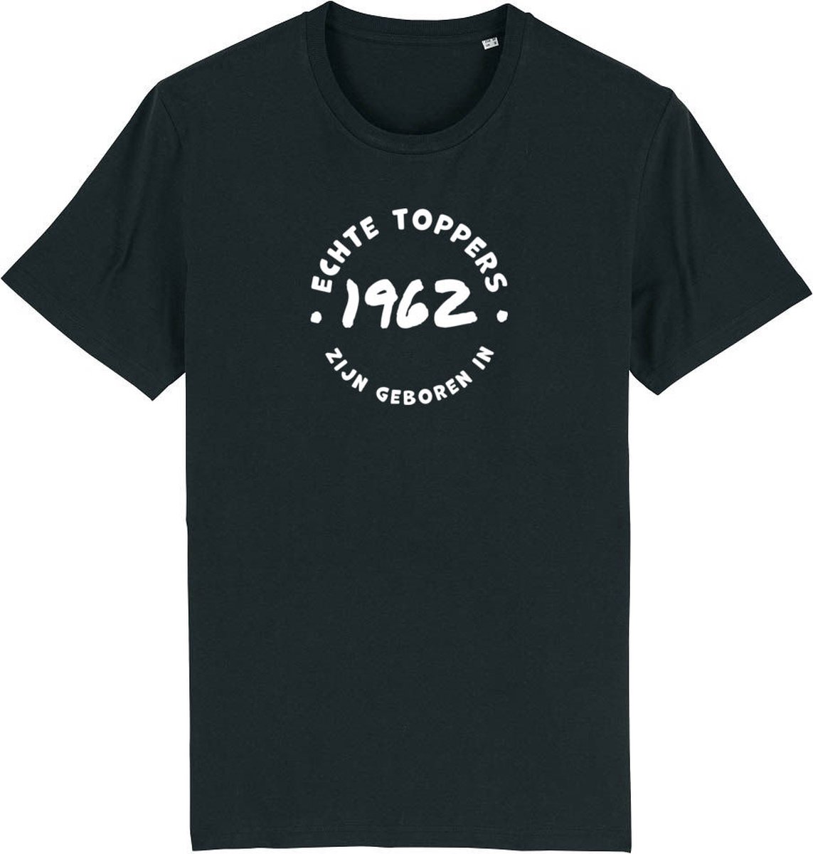 Echte toppers zijn geboren in 1962 Rustaagh heren t-shirt maat 4XL - heren t-shirt korte mouw - 60 jaar verjaardag cadeau man - 60 jaar cadeau