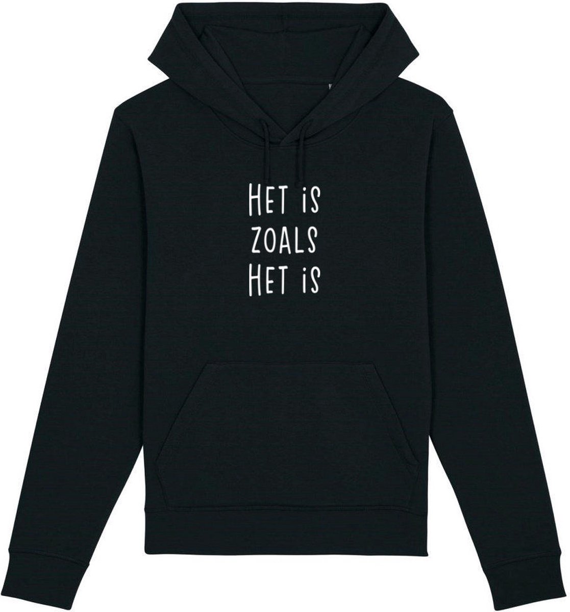 Het is zoals het is Rustaagh unisex hoodie maat S