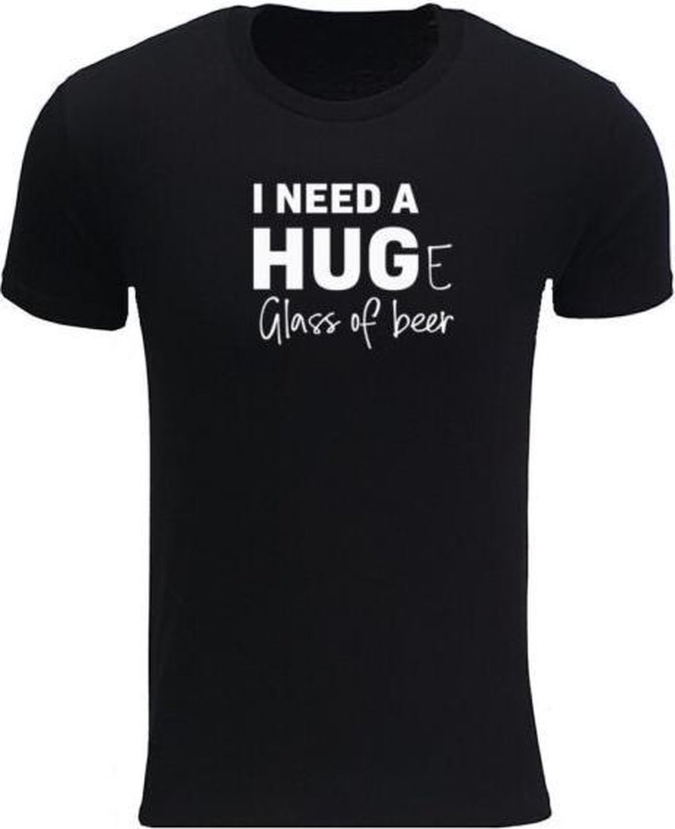 I need a huge glass of beer Rustaagh heren t-shirt maat XXL