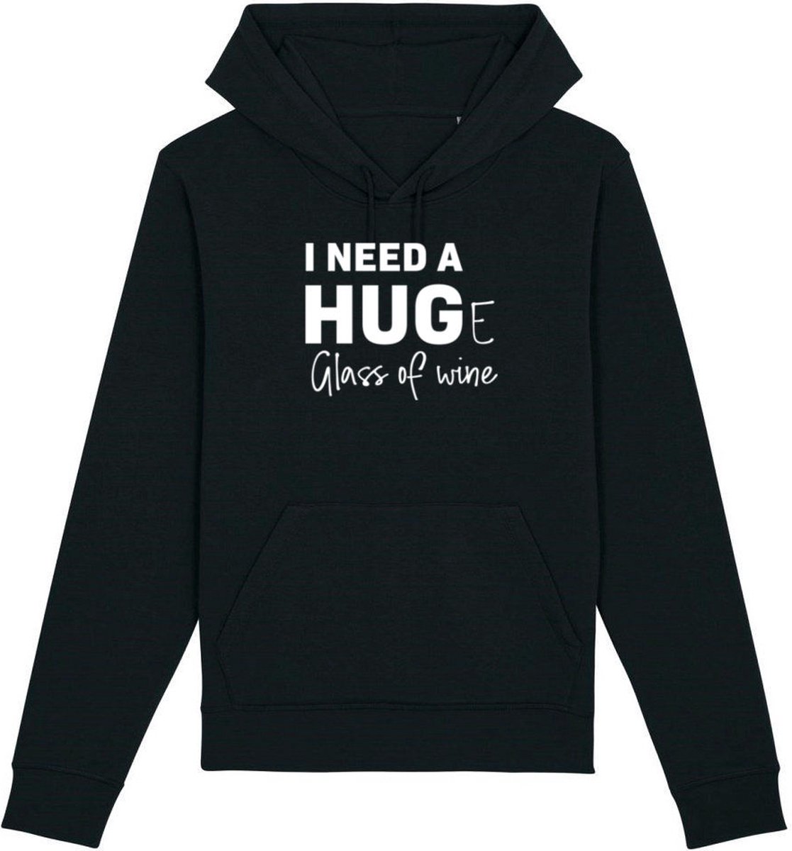 I need a huge glass of wine Rustaagh unisex hoodie maat S