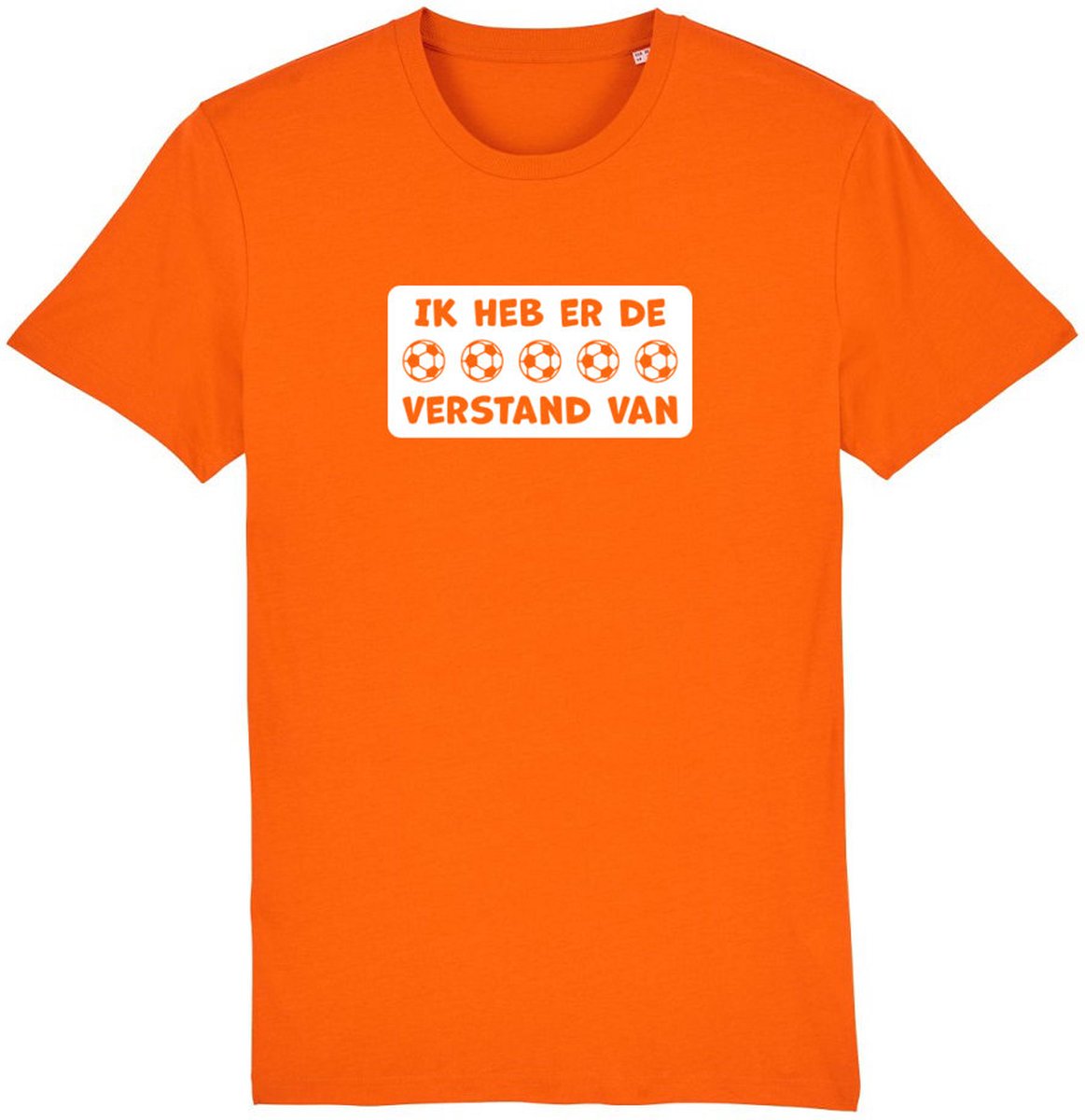 Ik heb er de ballen verstand van Rustaagh unisex t-shirt XXL - Oranje shirt dames - Oranje shirt heren - Oranje shirt nederlands elftal -  WK voetbal 2022 shirt - WK voetbal 2022 kleding - Nederlands elftal voetbal shirt