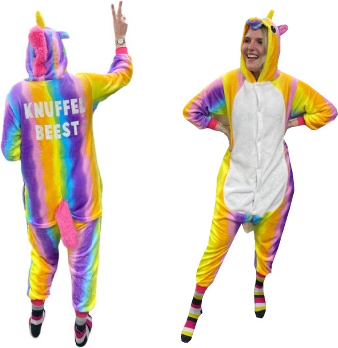 Knuffelbeest Rustaagh onesie - verkleedkostuum - onesie - huispak - unisex - maat L/XL