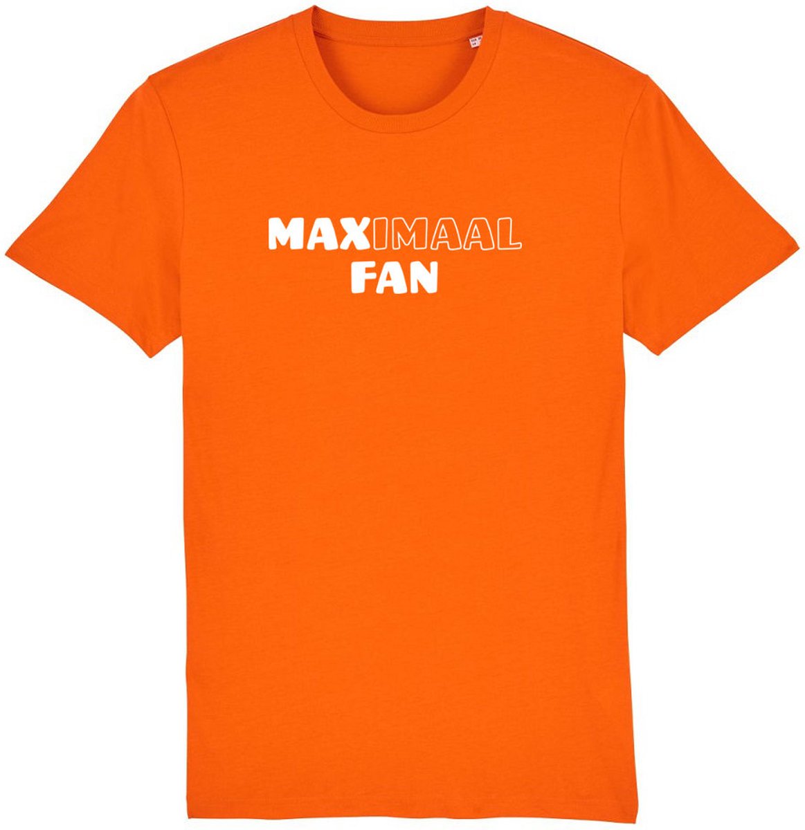 MAXimaal fan Rustaagh unisex t-shirt maat 3XL - formule 1 - F1 shirts  – oranje shirt – max verstappen shirt – formule 1 shirt