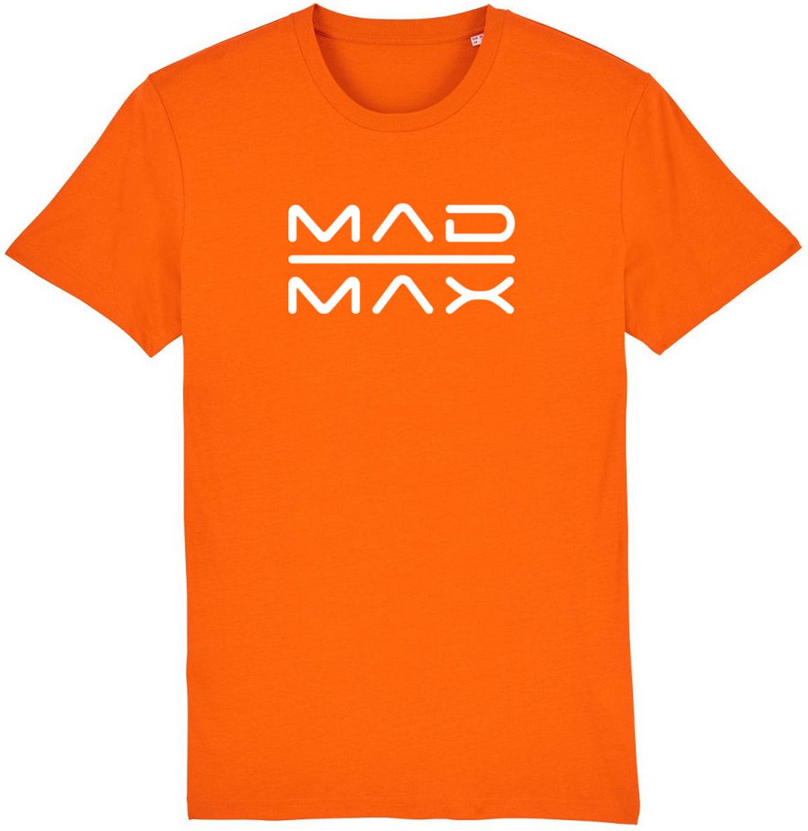 Mad max Rustaagh unisex t-shirt maat XS - formule 1 - F1 shirts  – oranje shirt – max verstappen shirt – formule 1 shirt