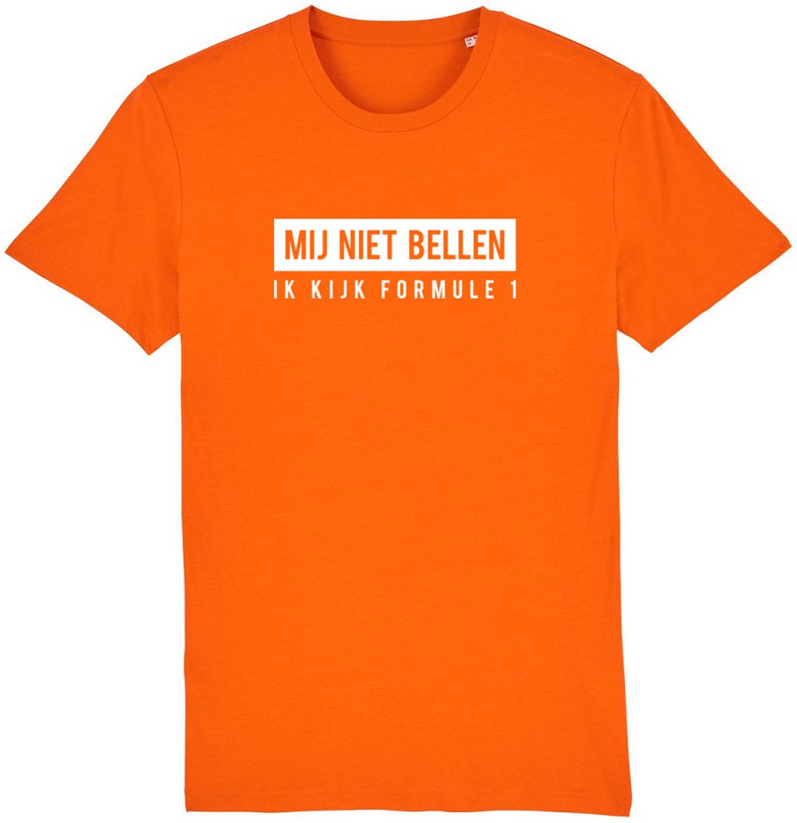 Mij niet bellen ik kijk formule 1 Rustaagh unisex t-shirt maat 3XL - formule 1 - F1 shirts  – oranje shirt – max verstappen shirt – formule 1 shirt