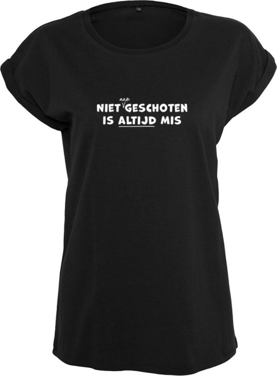 Niet aangeschoten is altijd mis Rustaagh dames t-shirt XS