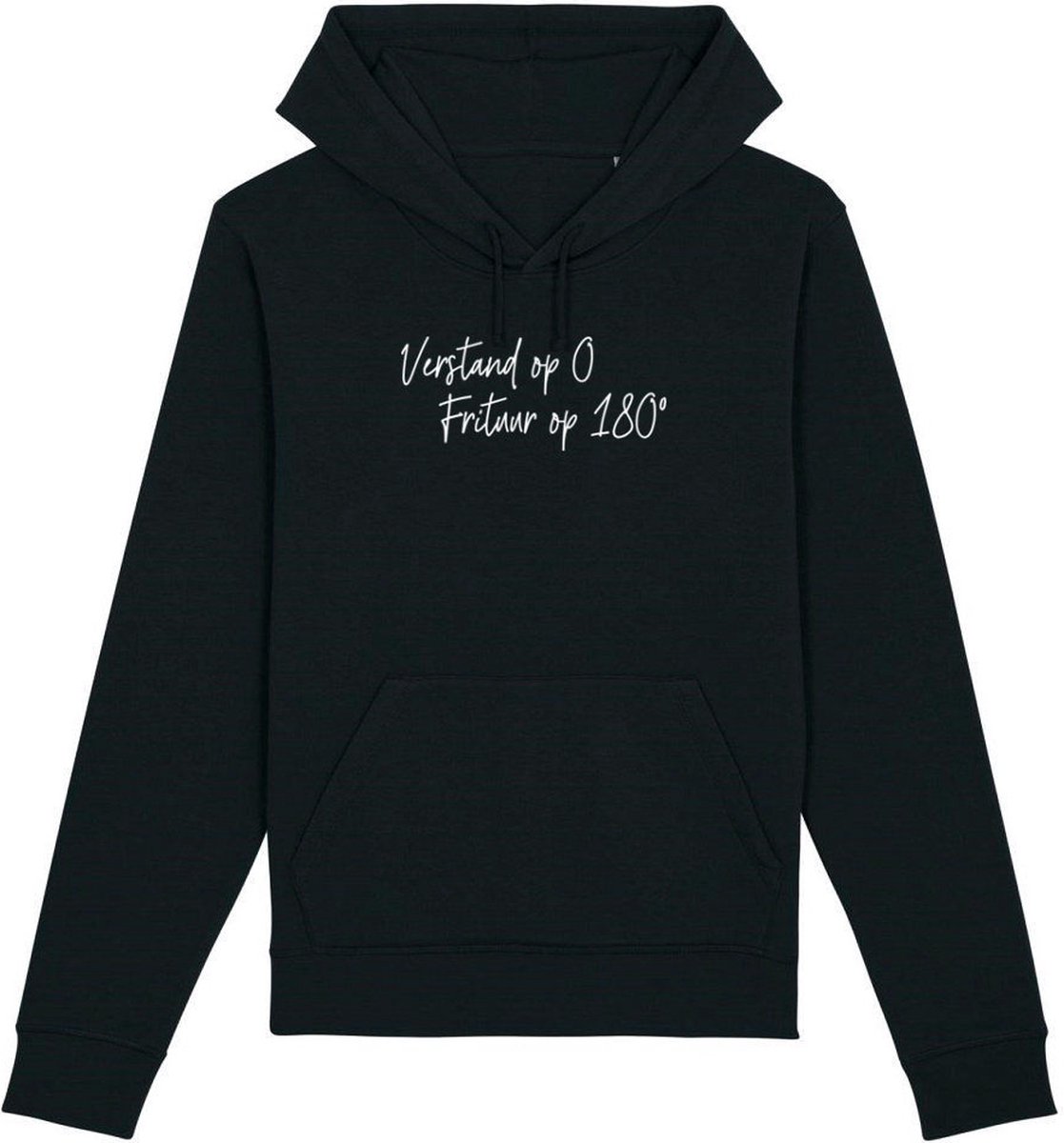 Verstand op 0 frituur op 180 Rustaagh unisex hoodie maat XS