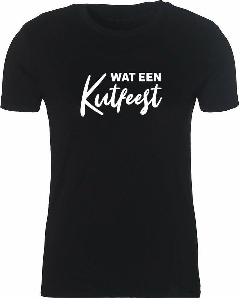 Wat een kutfeest Rustaagh unisex kinder t-shirt maat 110-116