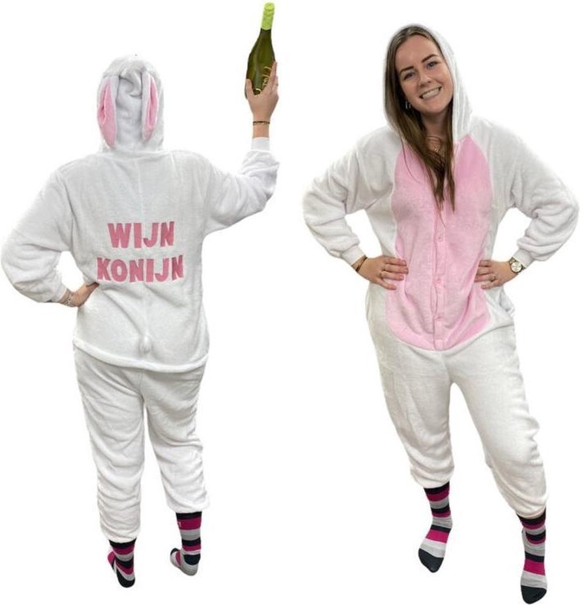 Wijnkonijn Rustaagh onesie - konijnenpak - verkleedkostuum - onesie - huispak - unisex - maat S/M