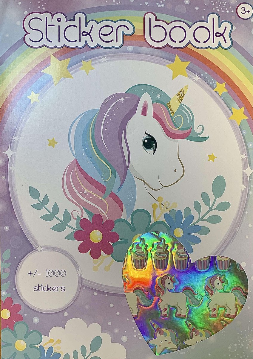 Stickerboek Unicorn - 1000 stickers