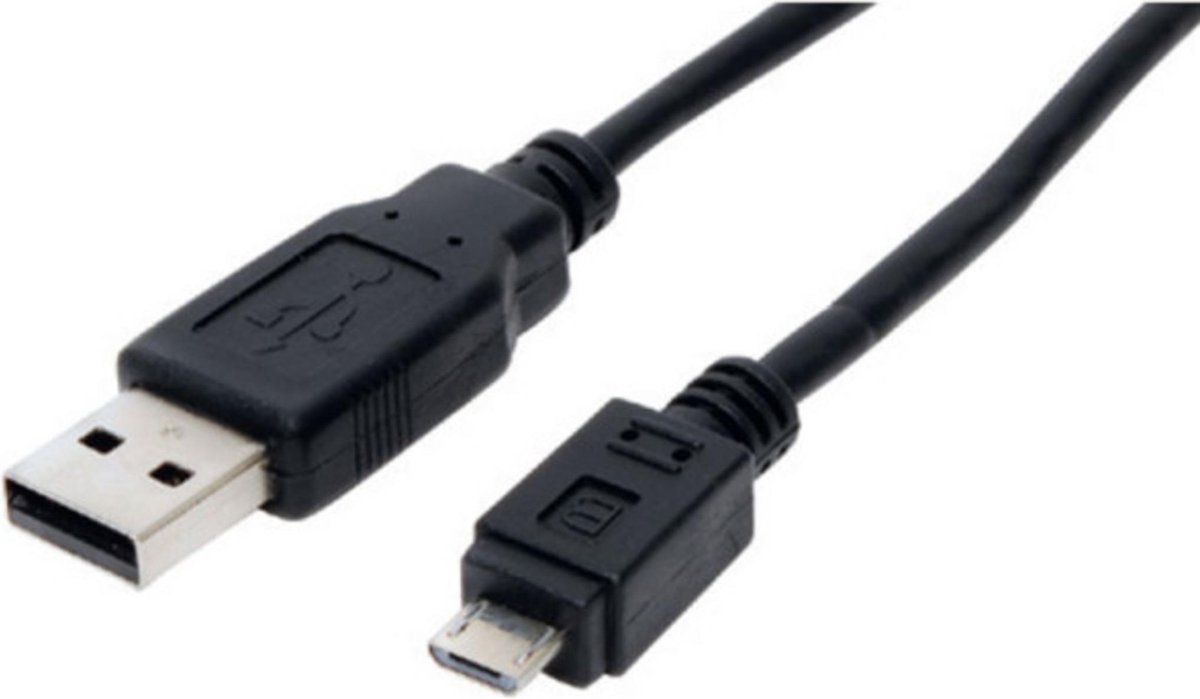 S-Conn 14-11185 USB-kabel 1,8 m USB A Micro-USB B Zwart