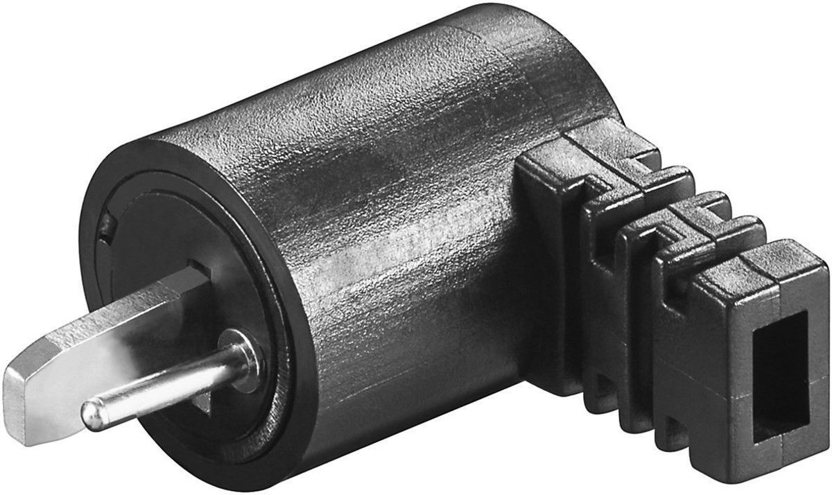 S-Impuls 2-pins DIN haakse luidspreker connector (m) / schroefbaar