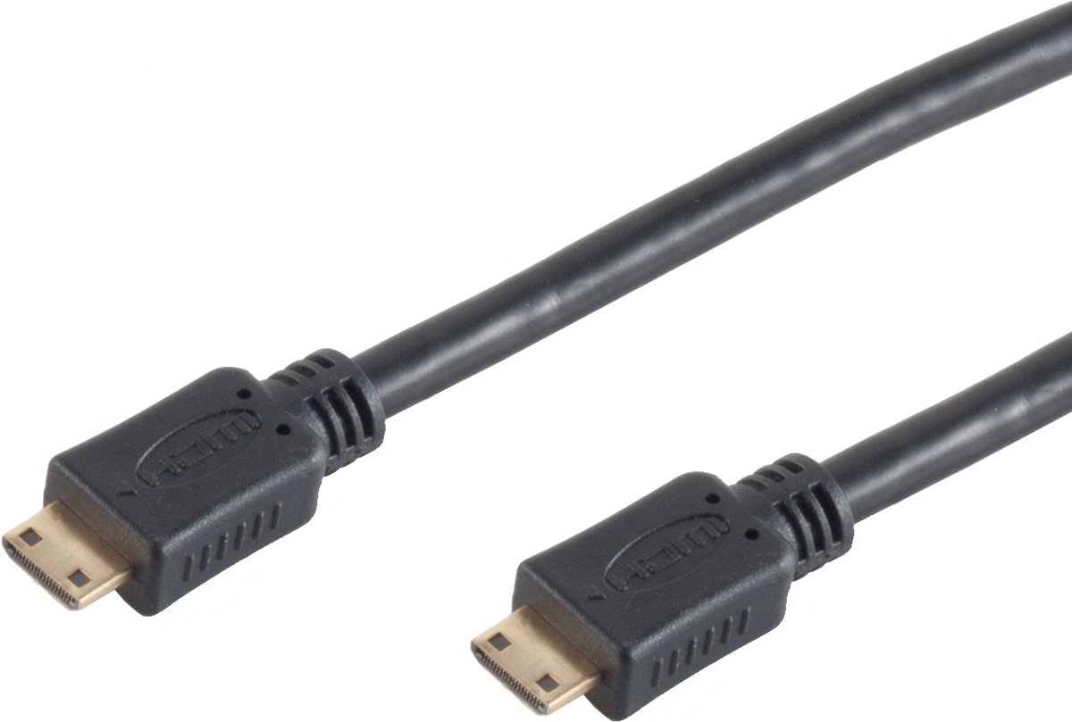 S-Impuls Mini HDMI - Mini HDMI kabel - zwart - 3 meter