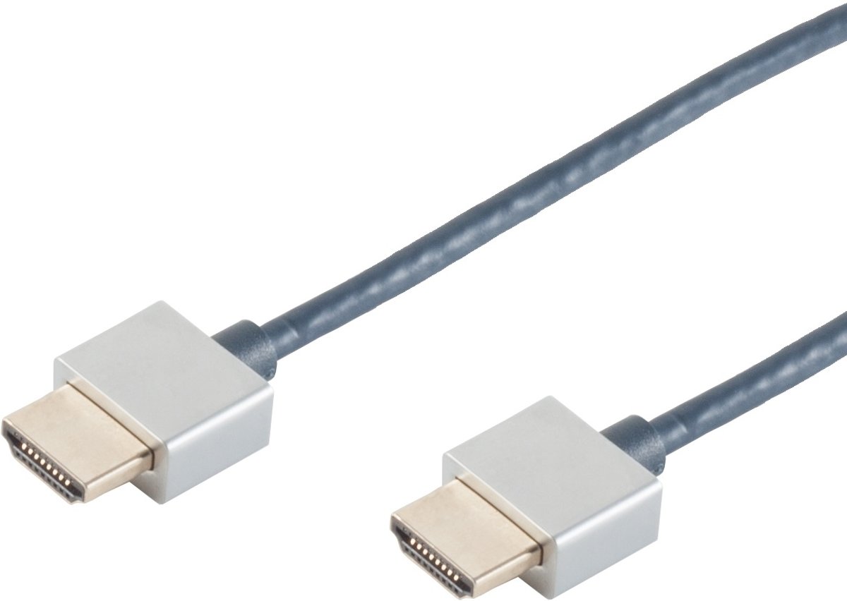 S-Impuls Premium HDMI kabel - dunne uitvoering - versie 1.4 / zwart - 1 meter