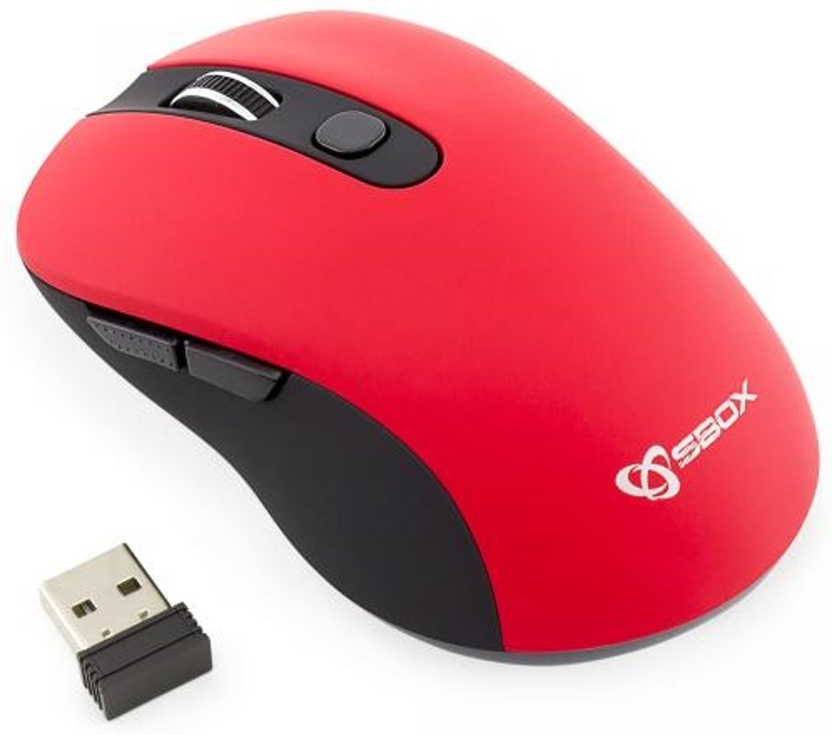 Sbox draadloze muis WM-911-rood