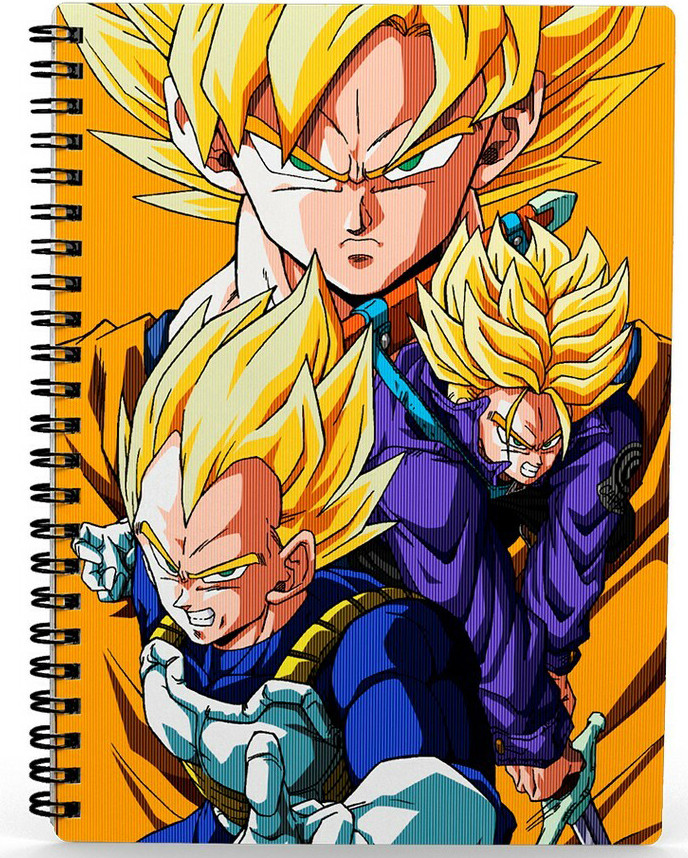 Dragon Ball Z - Saiyans Lenticular Spiral Notebook