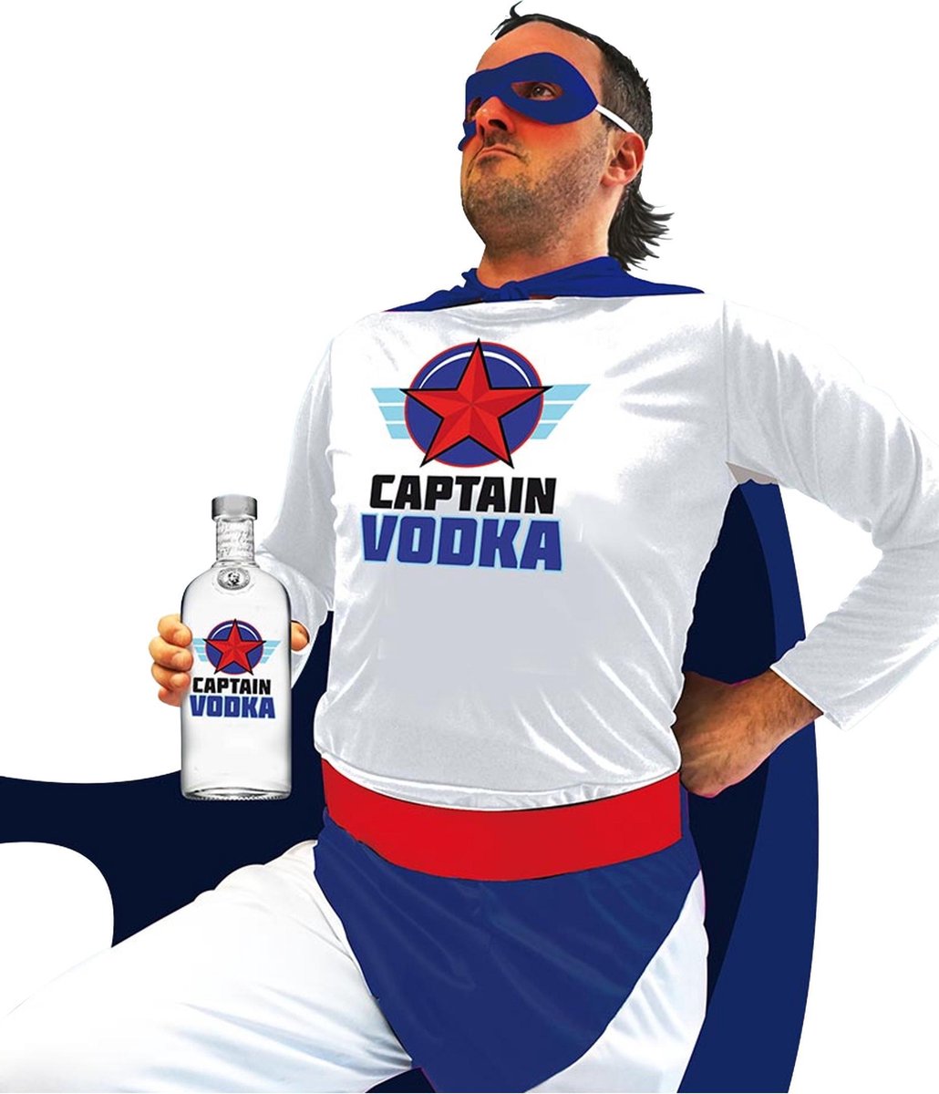 SUD TRADING - Super Captain Vodka kostuum voor volwassenen - Volwassenen kostuums