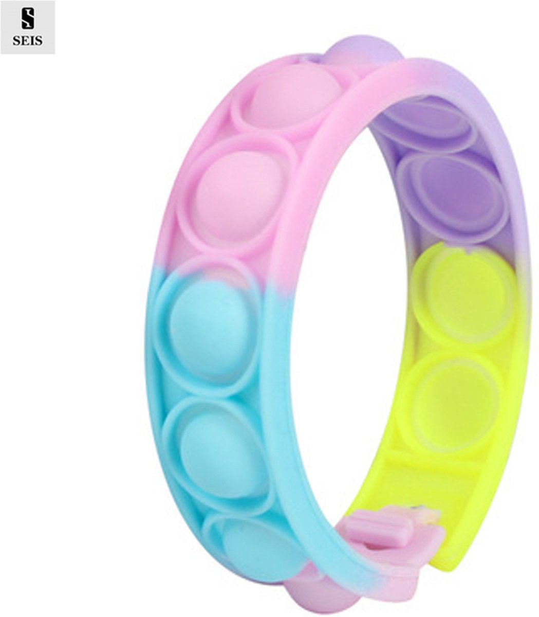 Pop it armband - Bracelet - Regenboog - Fidget toys - Sinterklaas cadeau - Kerstcadeau - Cadeau voor kinderen - Cadeau voor volwassenen -