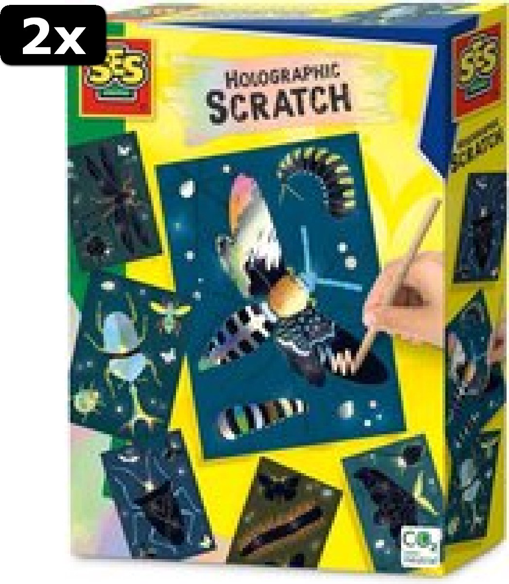 2x Holografisch scratch - Insecten