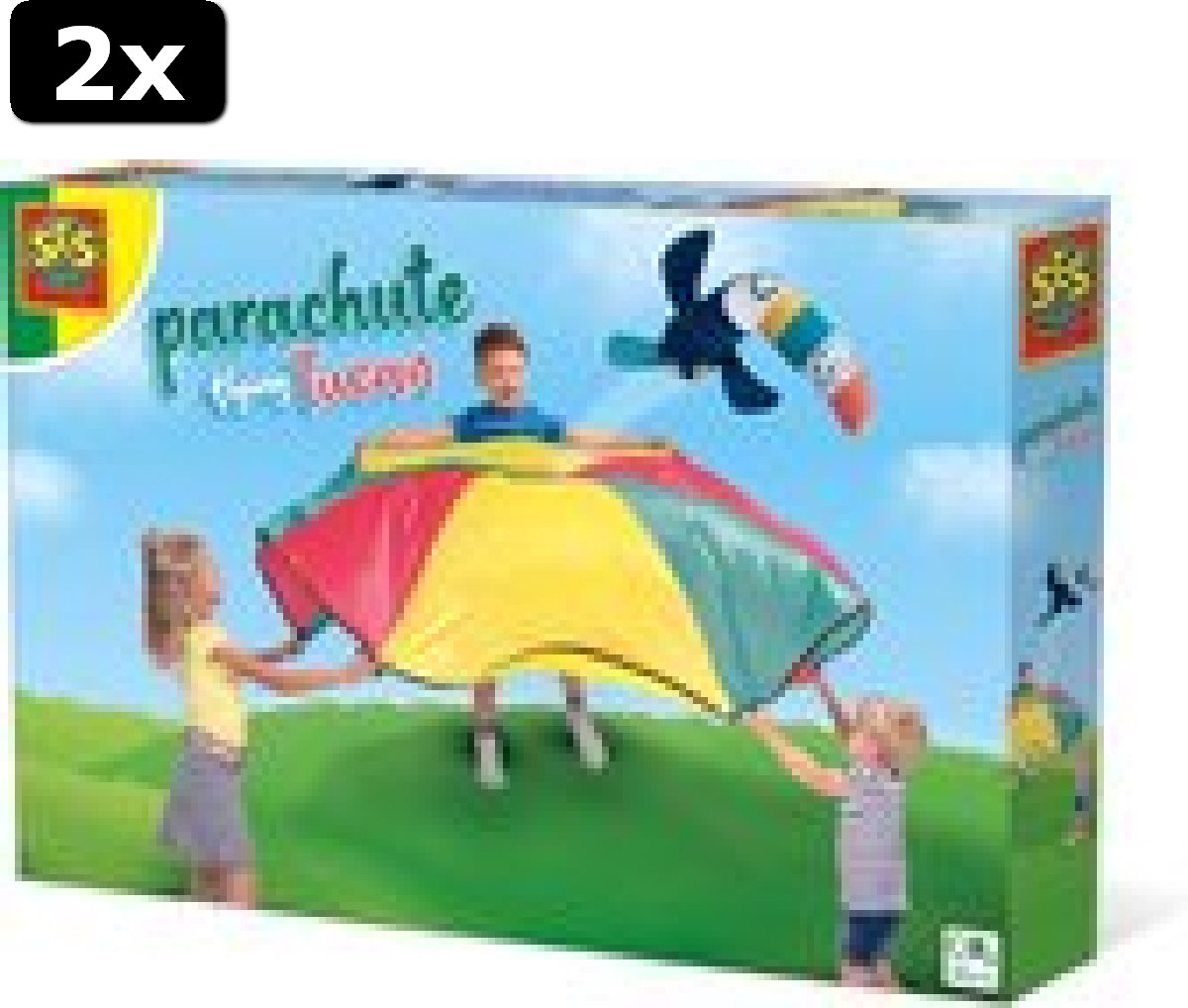 2x SES - Parachute vliegende toekan